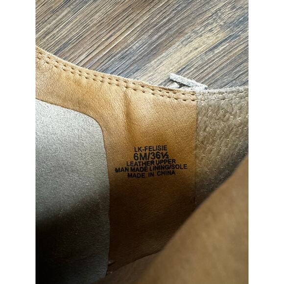 Lucky Brand LK Felisie leopard fringe bootie boots Brown Shoe Zip Up  size 6 - Picture 12 of 13